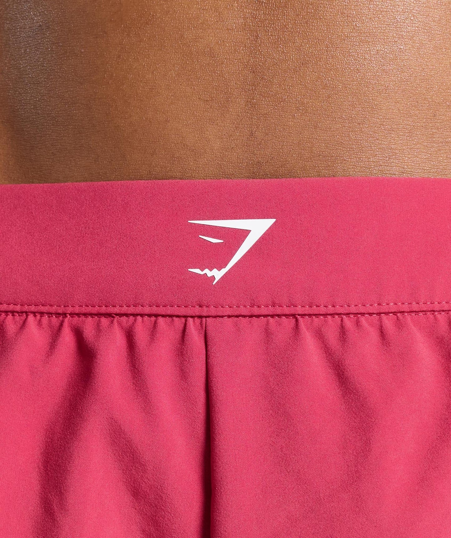 Gymshark Scallop Hem Shaped Shorts - Vintage Pink