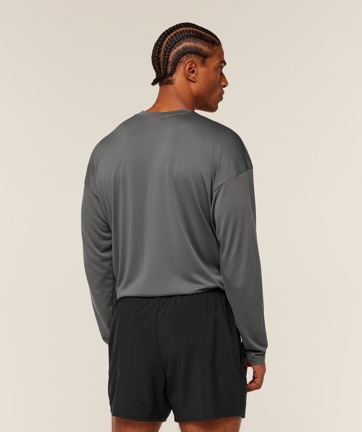 Gymshark Arrival Oversized Long Sleeve T-Shirt - Silhouette Grey