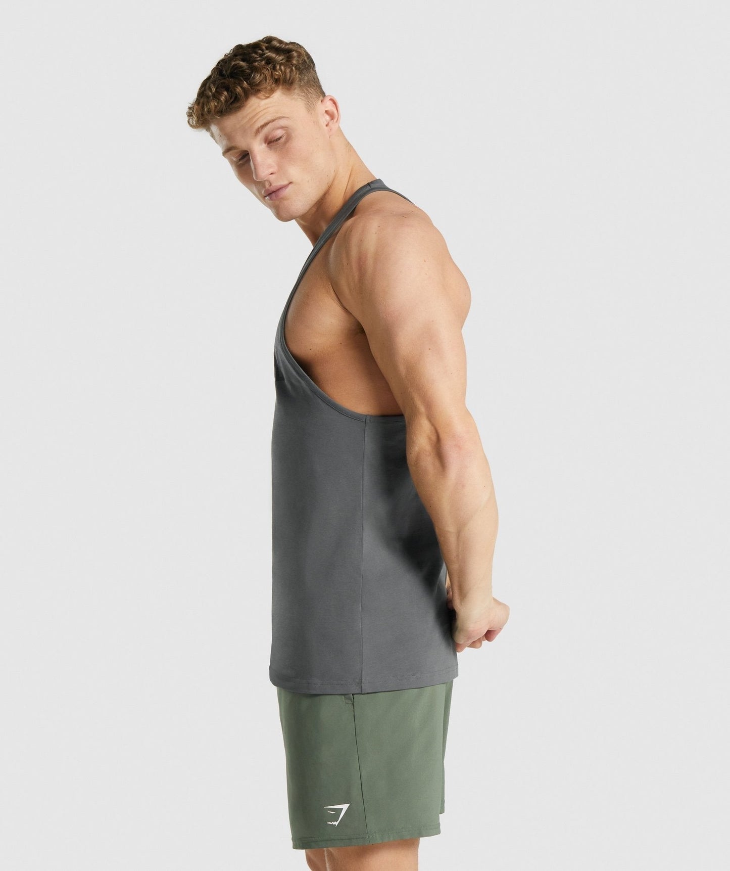 Gymshark Block Infill Stringer - Charcoal