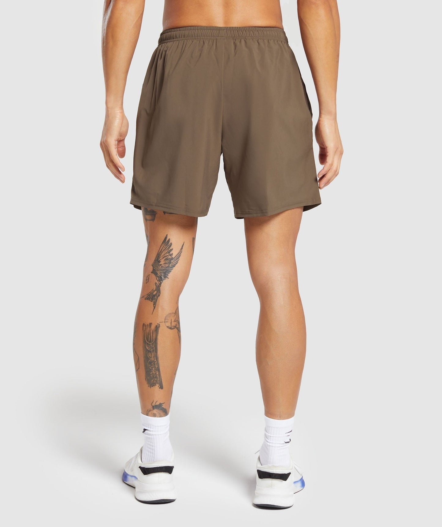 Gymshark Hybrid Wellness 7" Shorts - Penny Brown