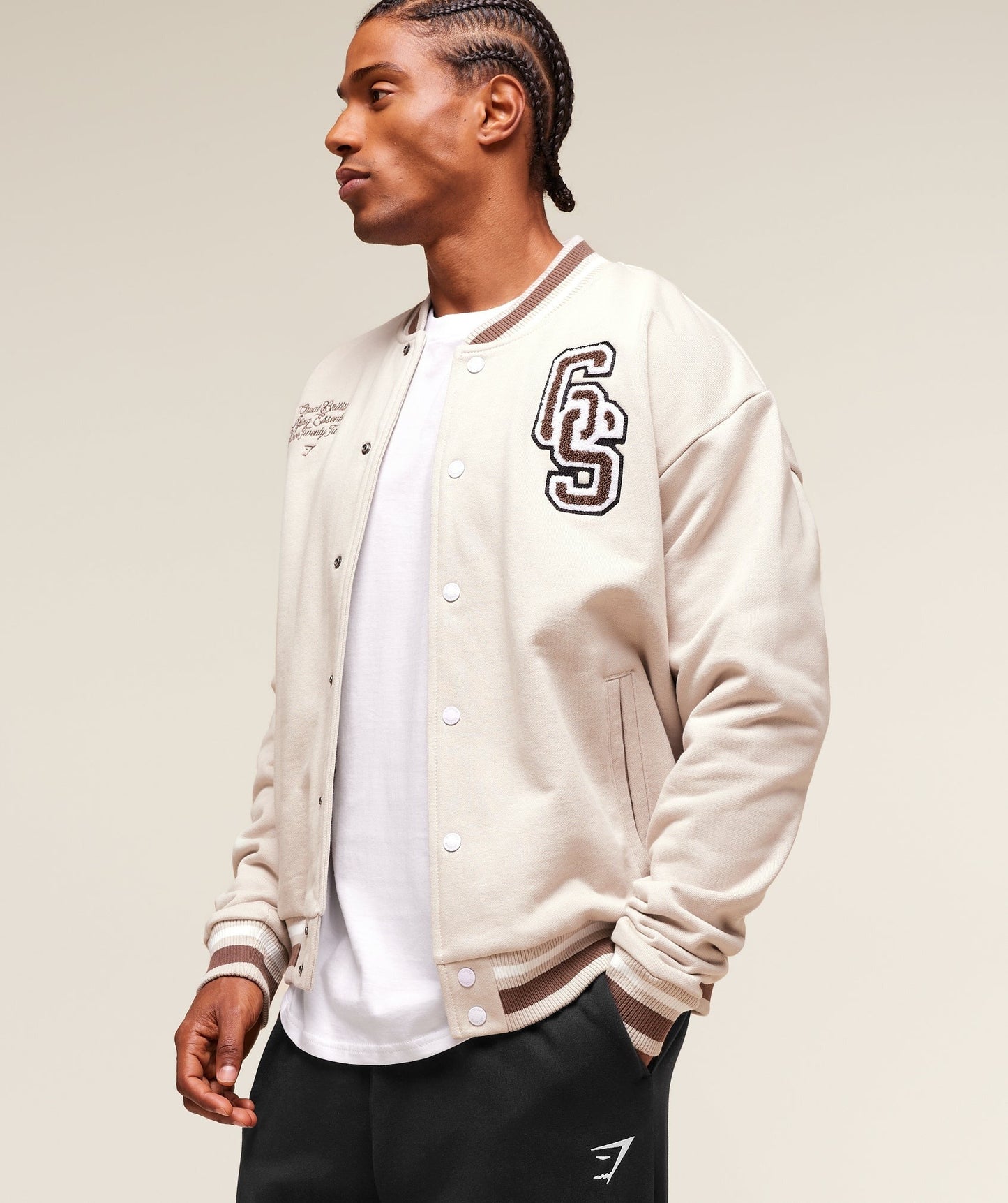Gymshark Campus Jacket - Pebble Grey