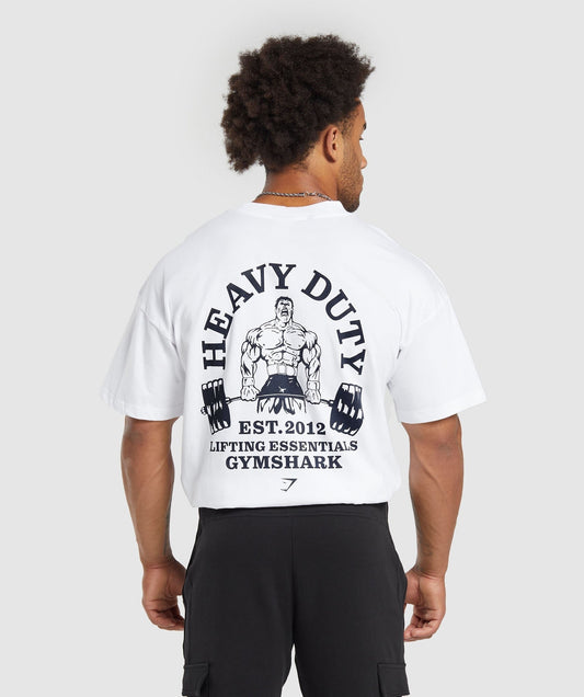 Gymshark Heavy Duty T-Shirt - White