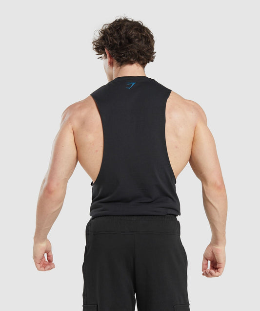 Gymshark Heavy Metal Drop Arm Tank - Black