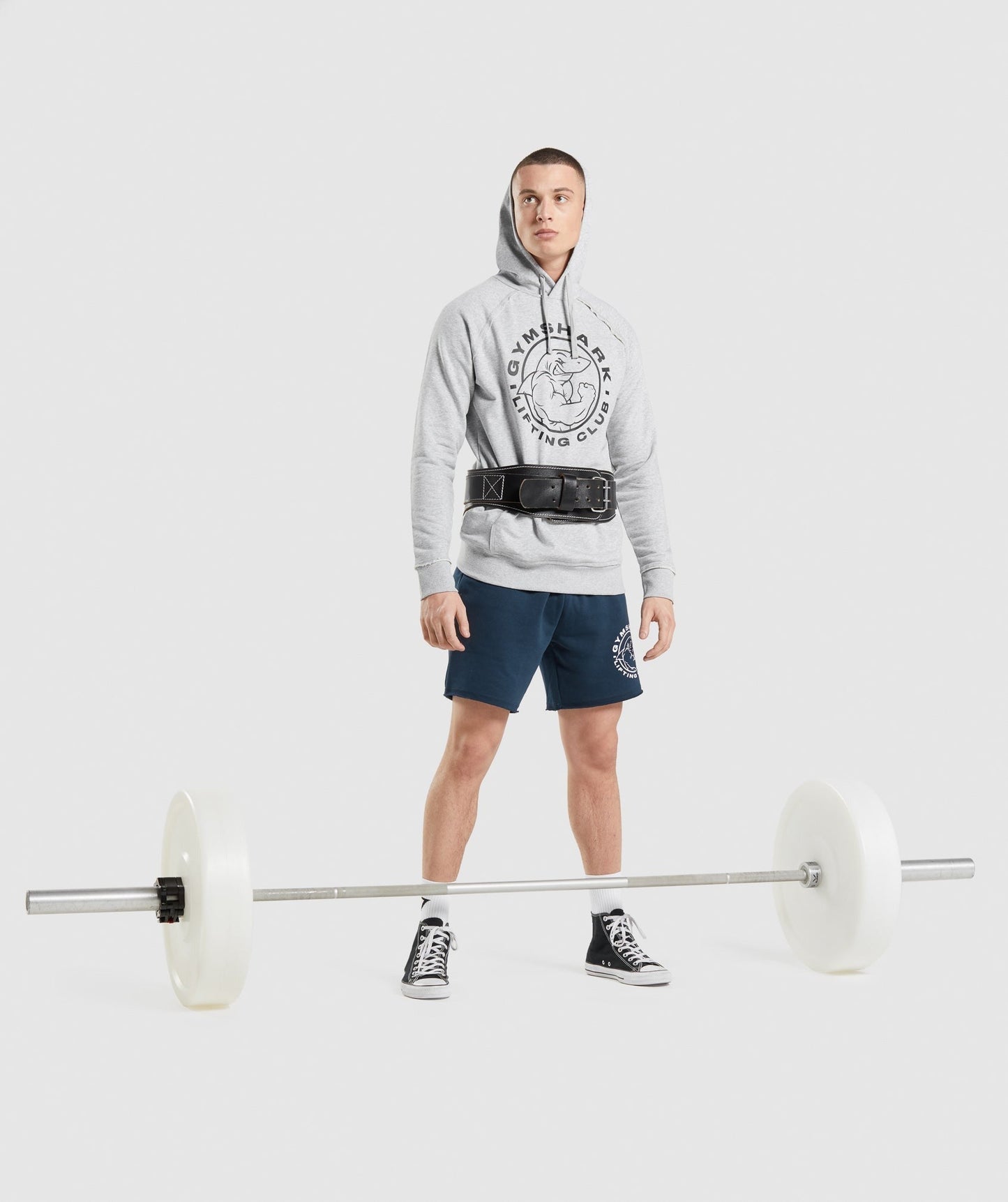 Gymshark Legacy Hoodie - Light Grey Core Marl