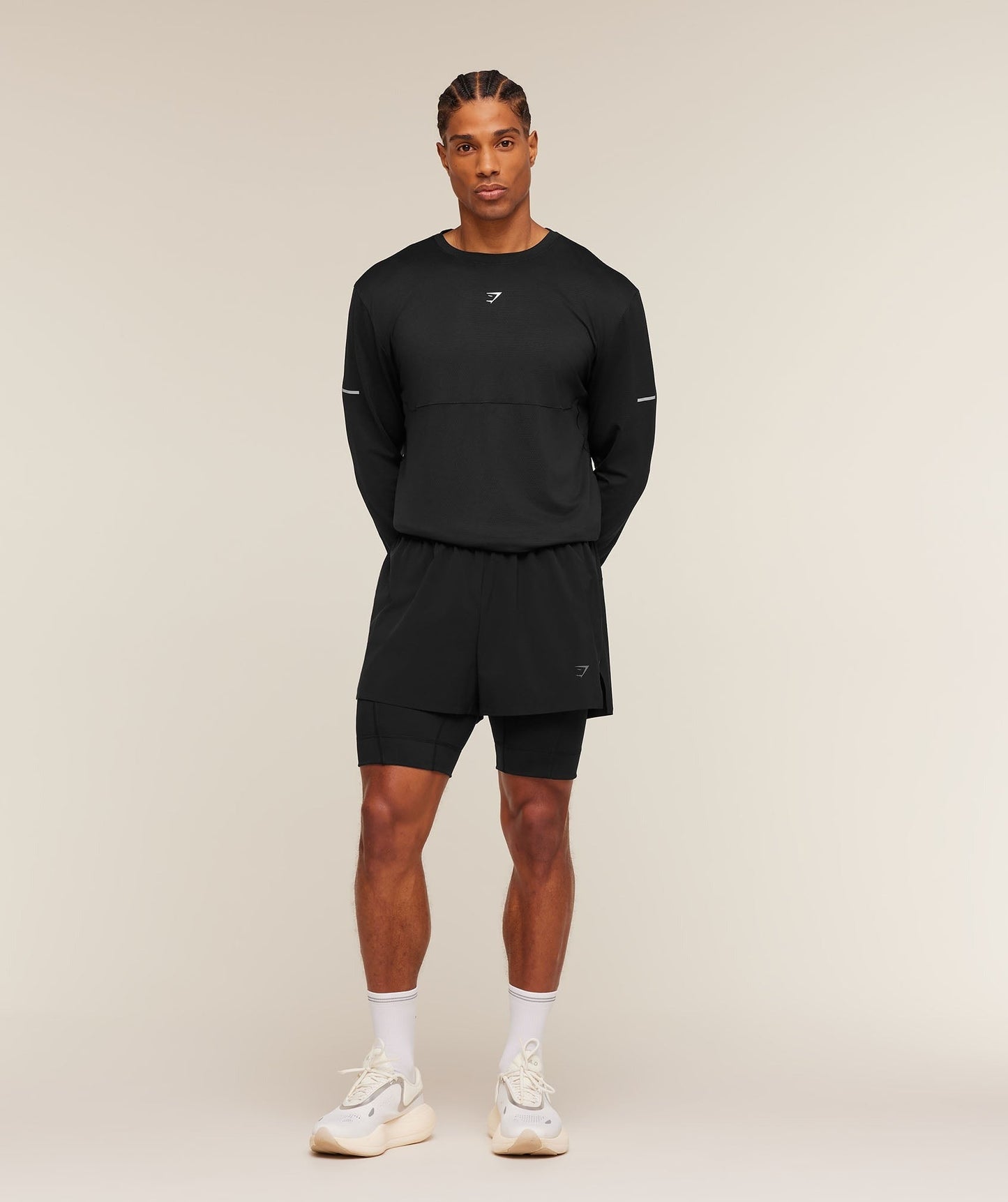 Gymshark Running Long Sleeve T-Shirt - Black