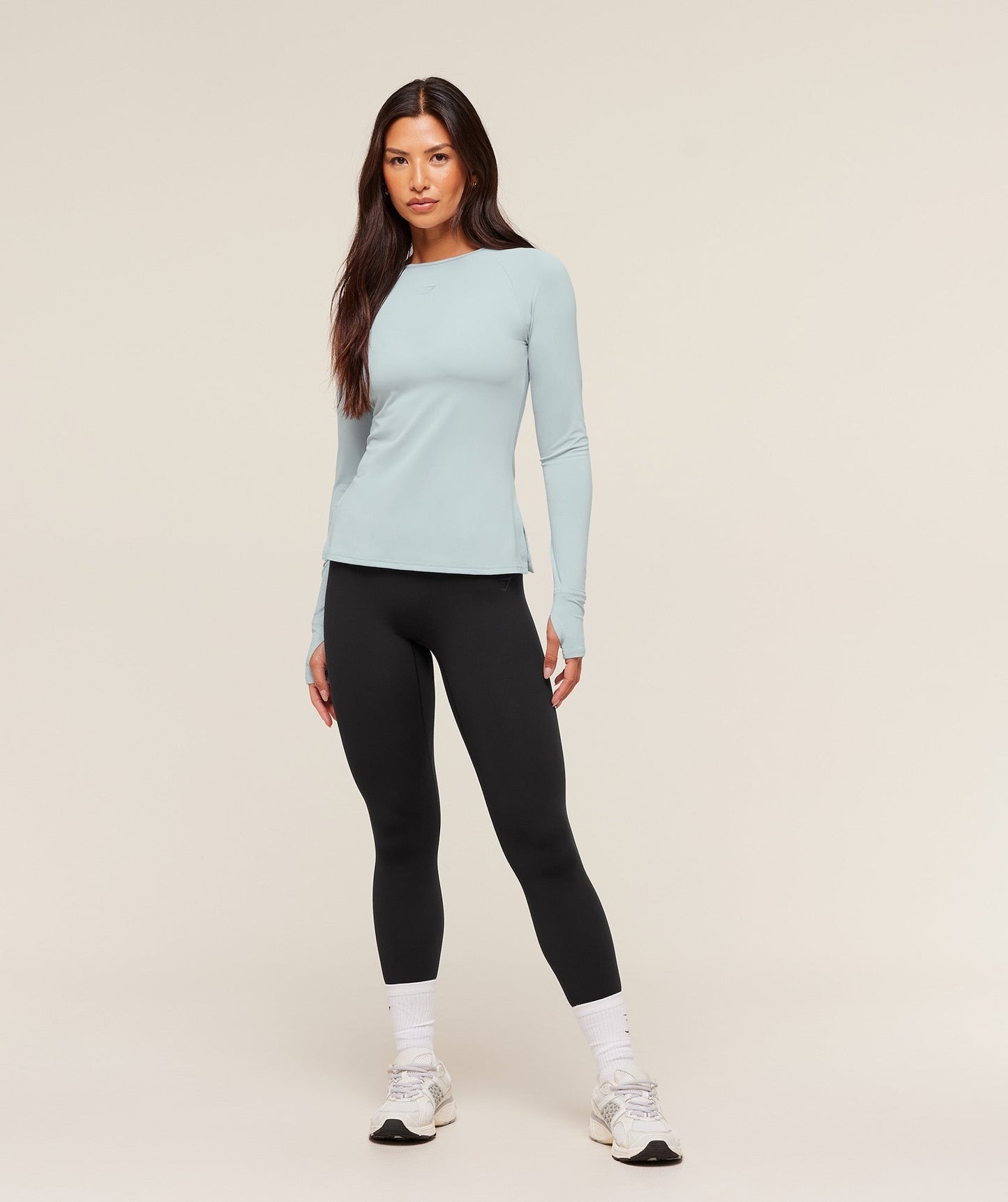 Gymshark Running Sleeve Top - Smoke Blue