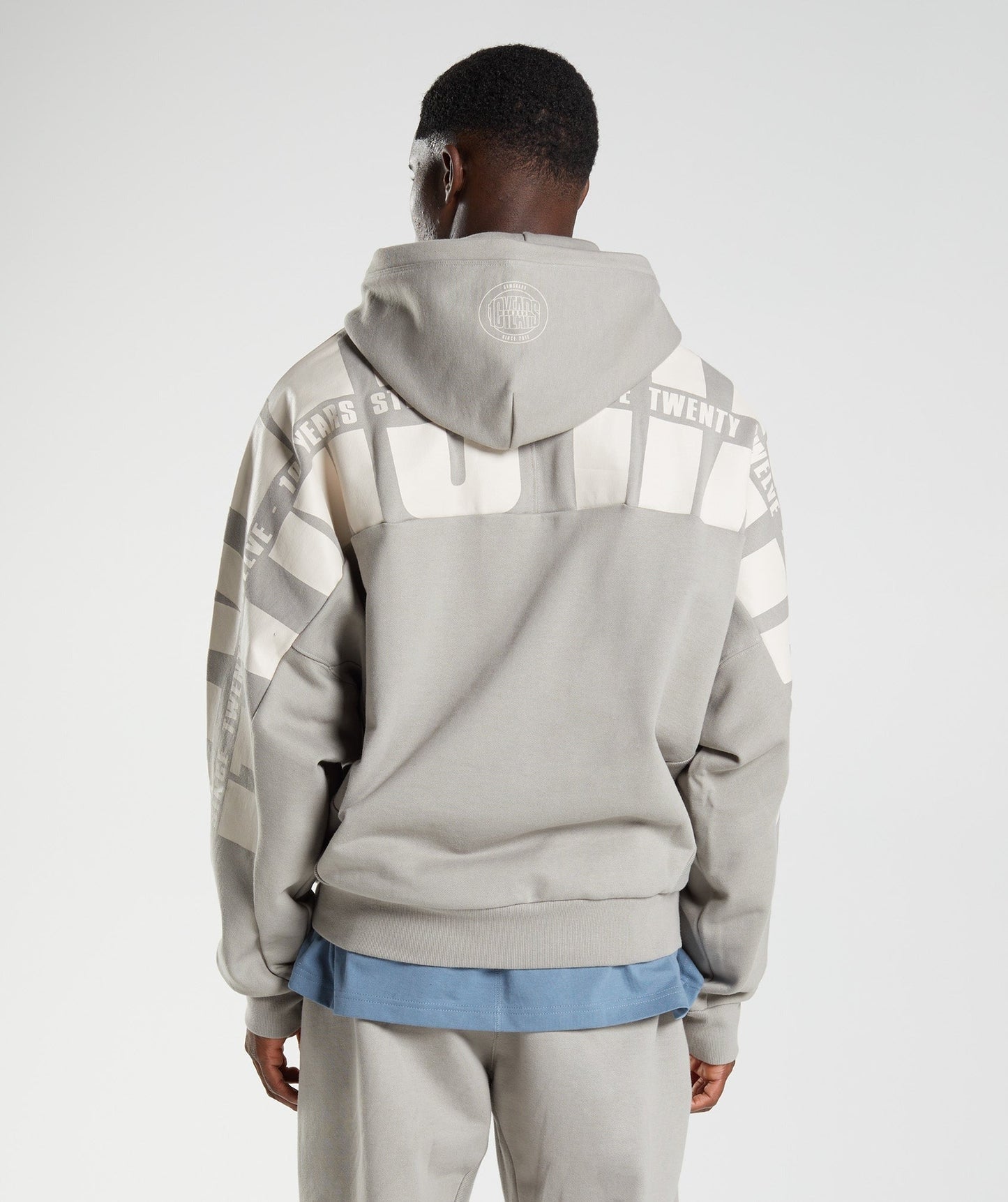 Gymshark GS10 Year Hoodie - Ecru Brown