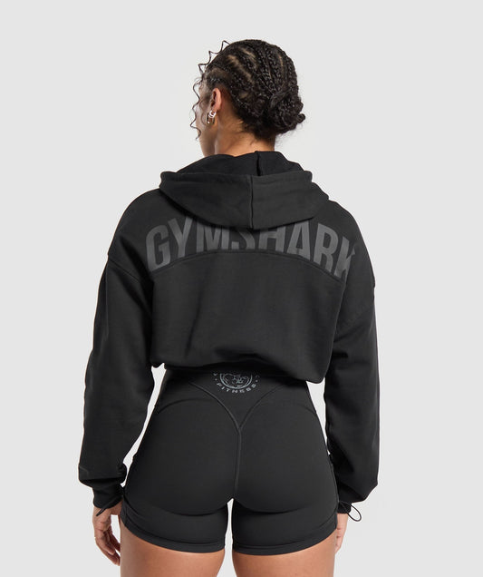 Gymshark Power Midi Zip Hoodie - Black