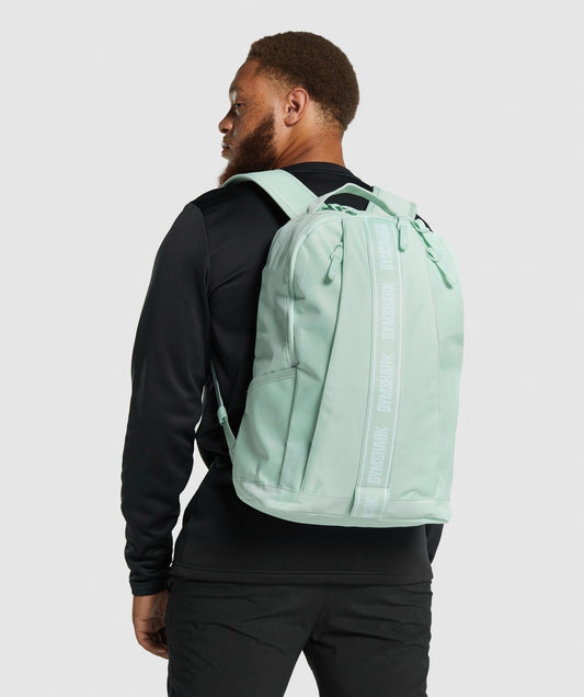 Gymshark Taped Logo Backpack - Light Green