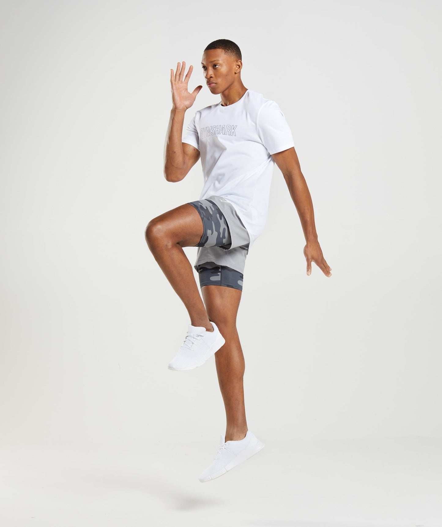Gymshark Element Baselayer Shorts - Grey Print