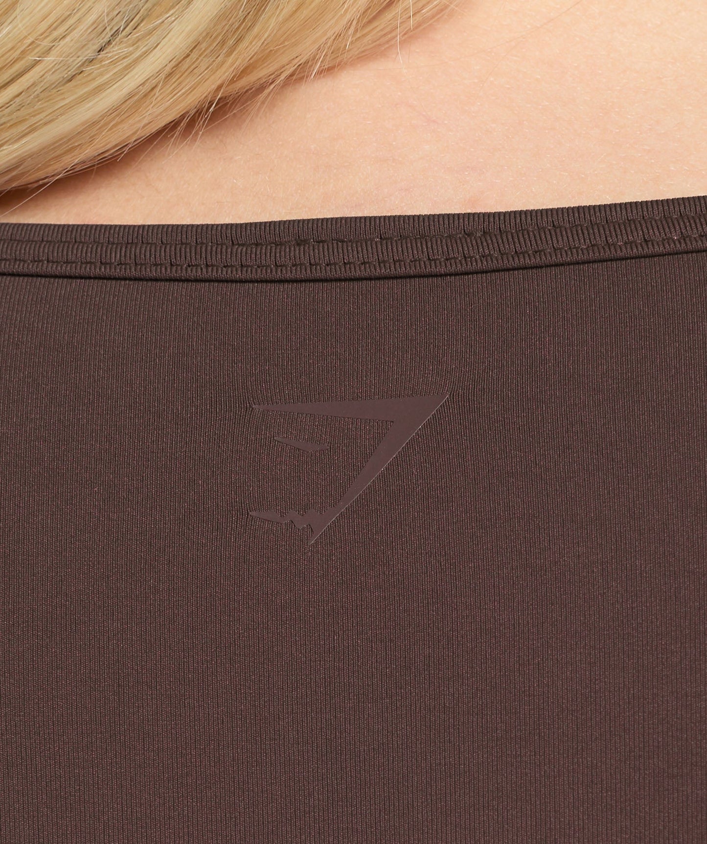 Gymshark Contrast Seamless Crop Top - Heritage Brown
