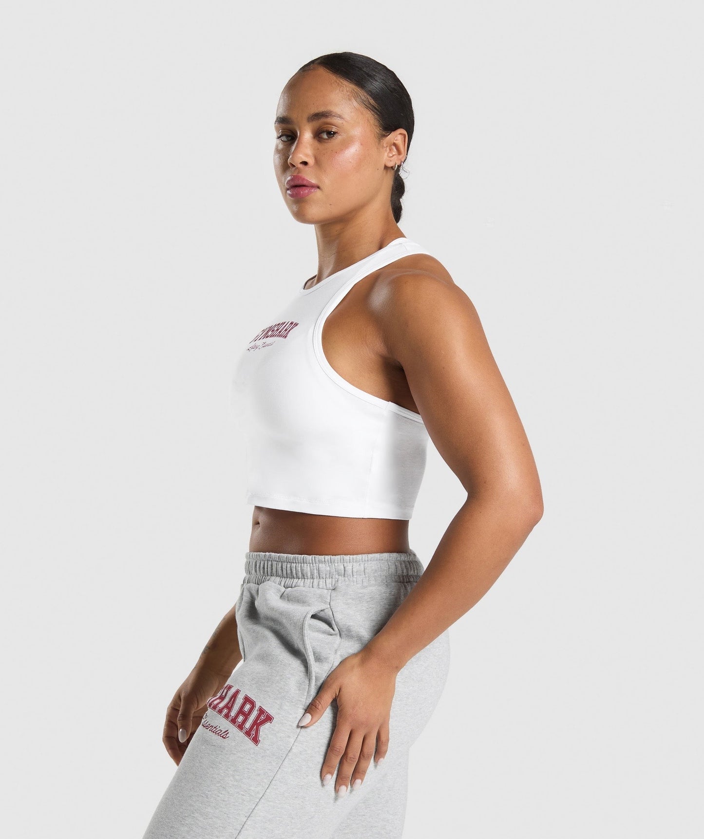 Gymshark Lifting Essentials Graphic Tank - White