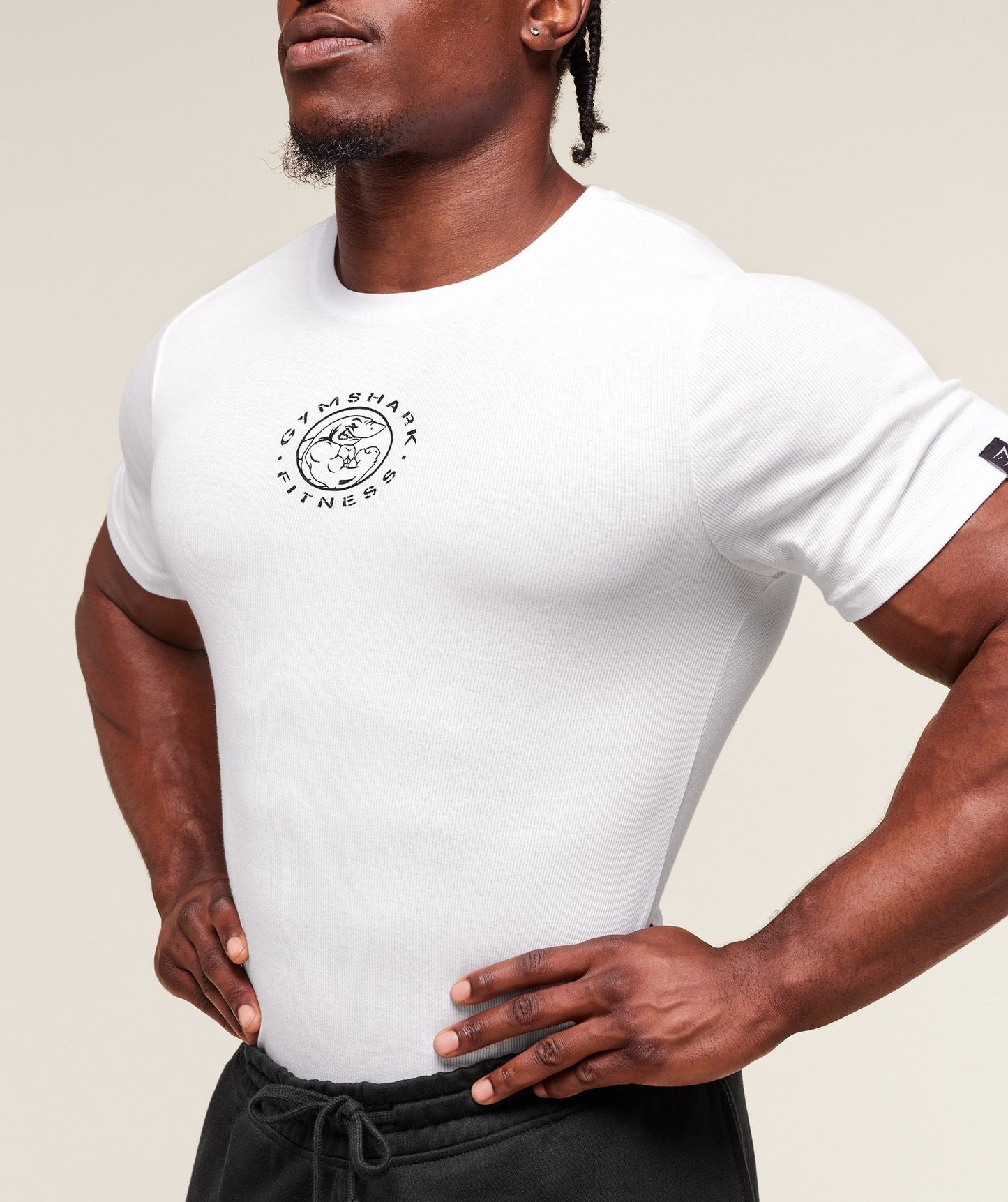 Gymshark Legacy Ribbed T-Shirt - White