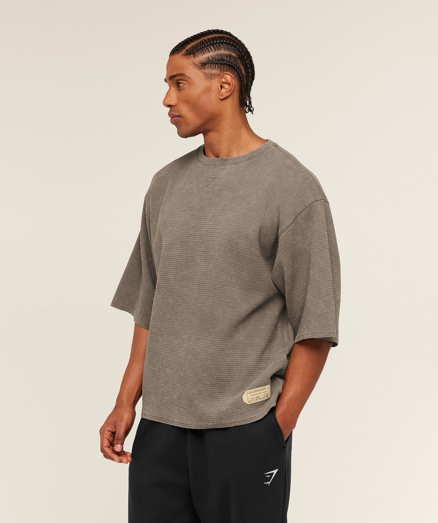 Gymshark x Saalt Studios Tee - Camo Brown