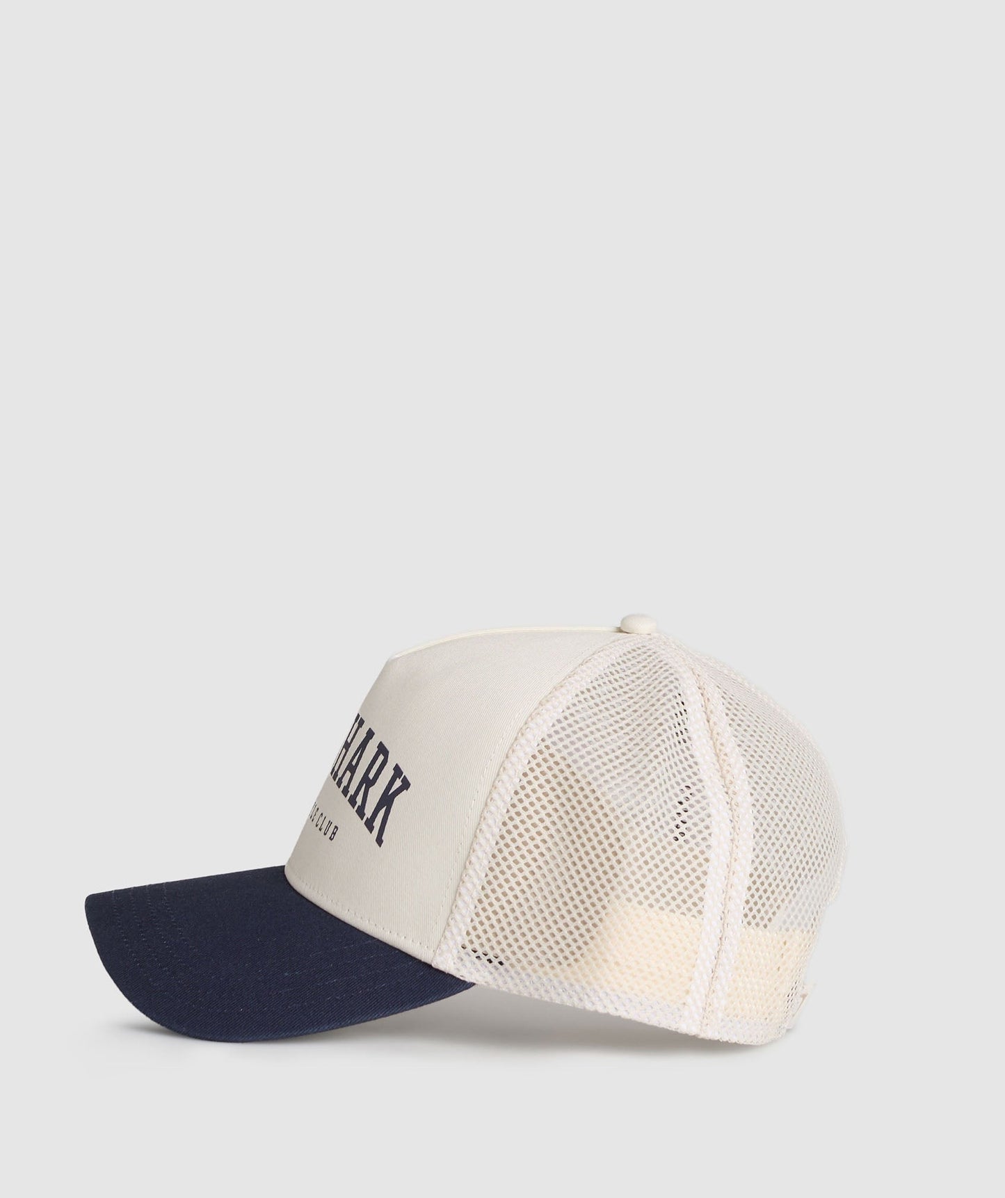 Gymshark Collegiate Trucker - Oat White/Heavy Blue