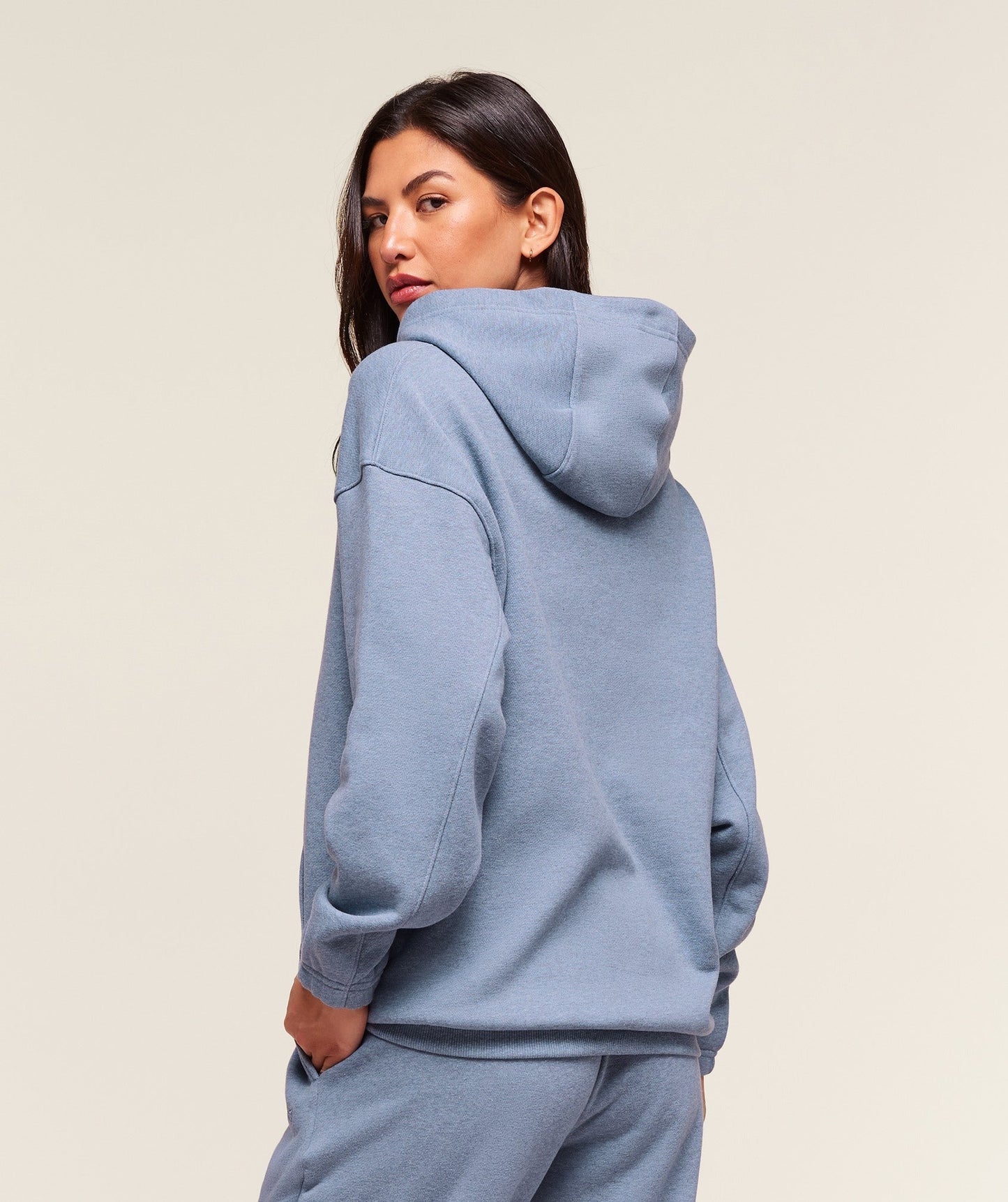 Gymshark Rest Day Sweats 2.0 Oversized Hoodie - Bros Worn Blue Marl