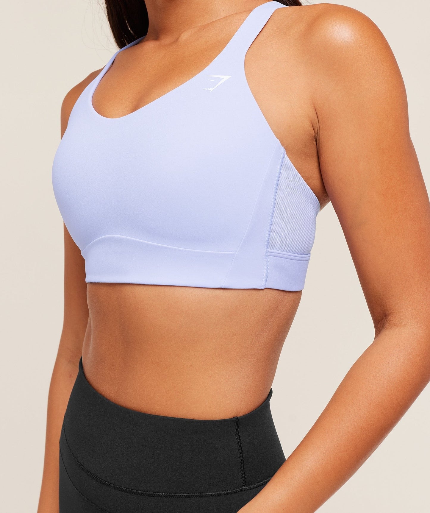 Gymshark Crossover Strap High Support Sports Bra - Peri Blue