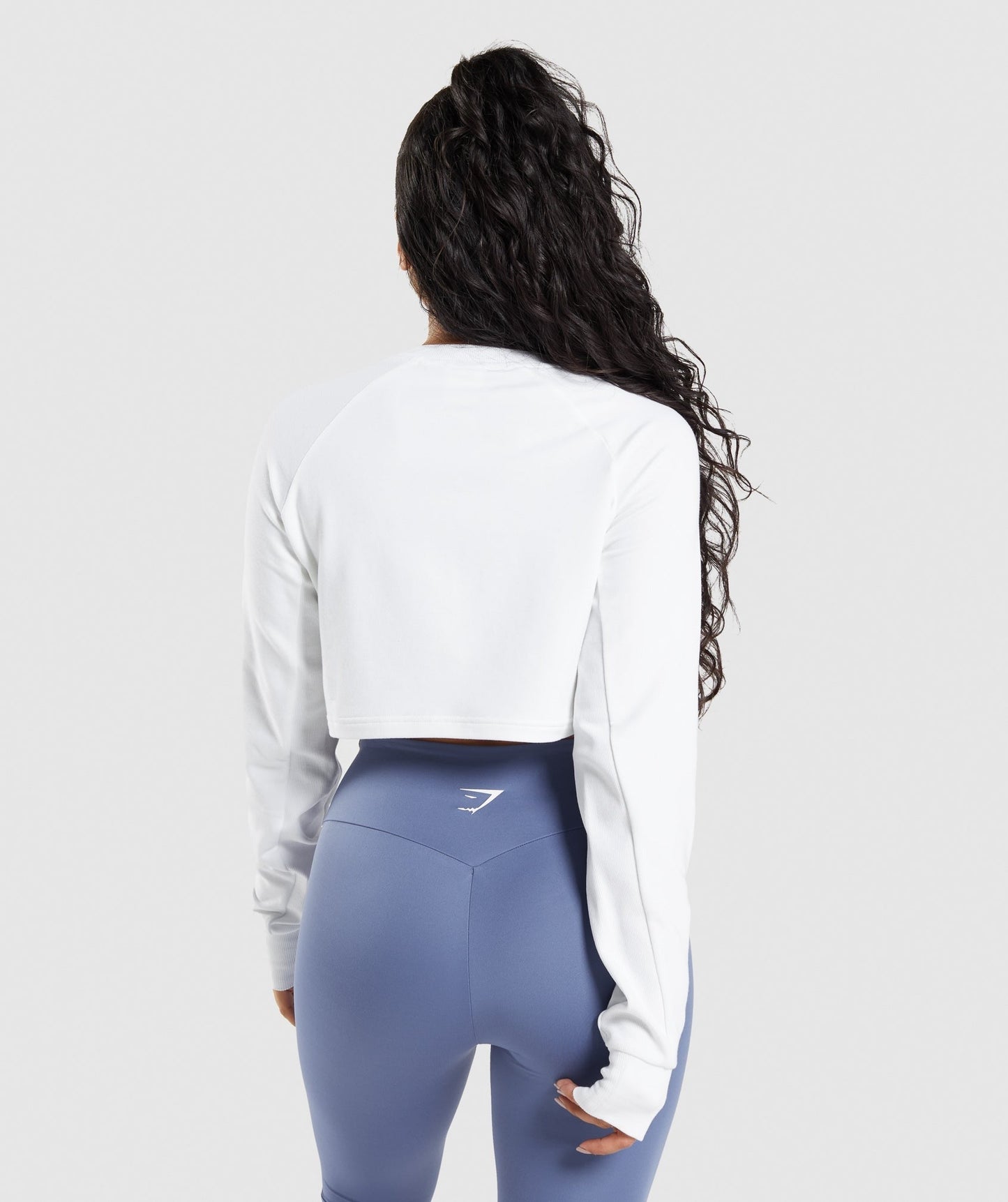 Gymshark Training Cropped Sweater - White