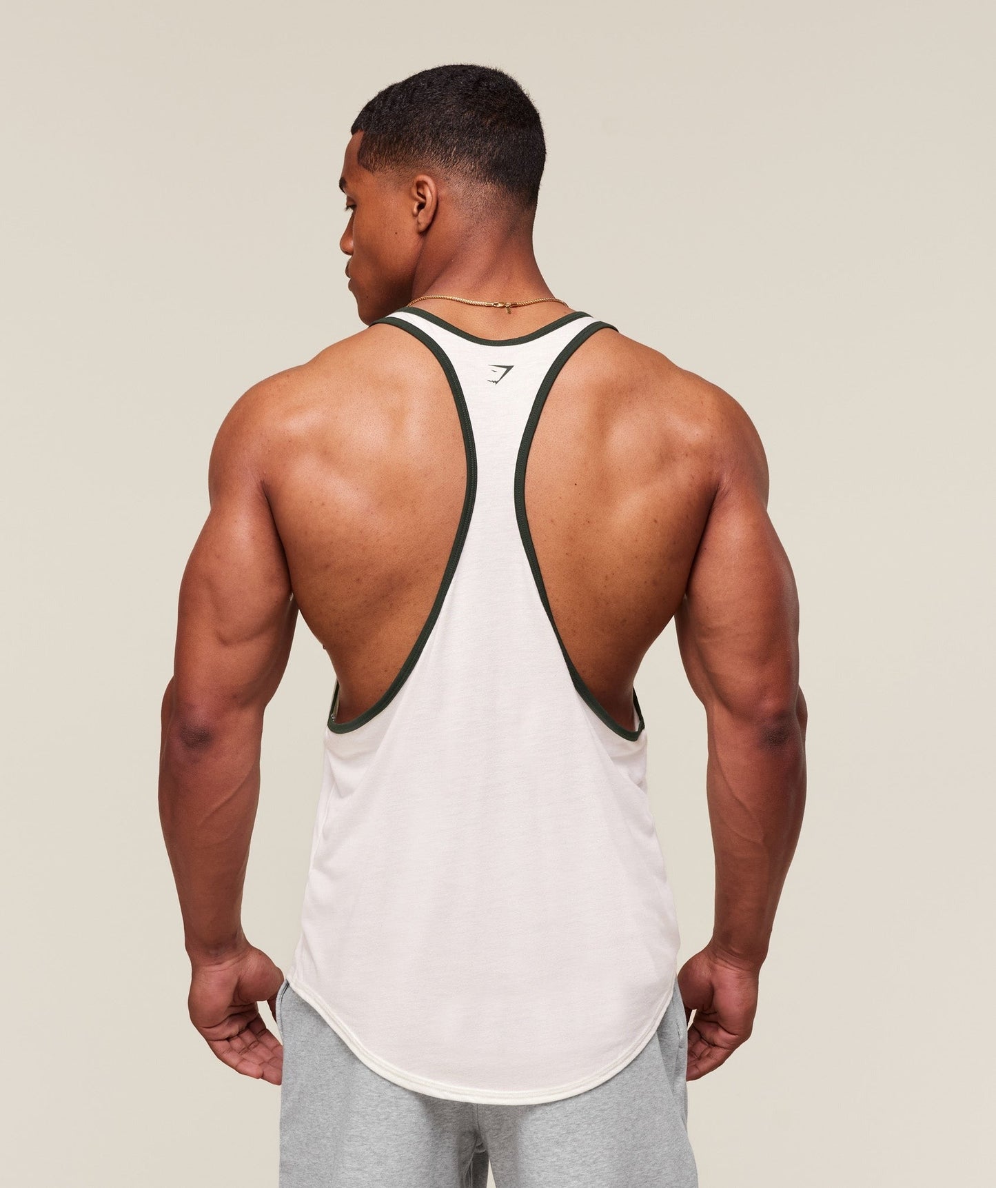 Gymshark GSLC Ringer Stringer - Soft White