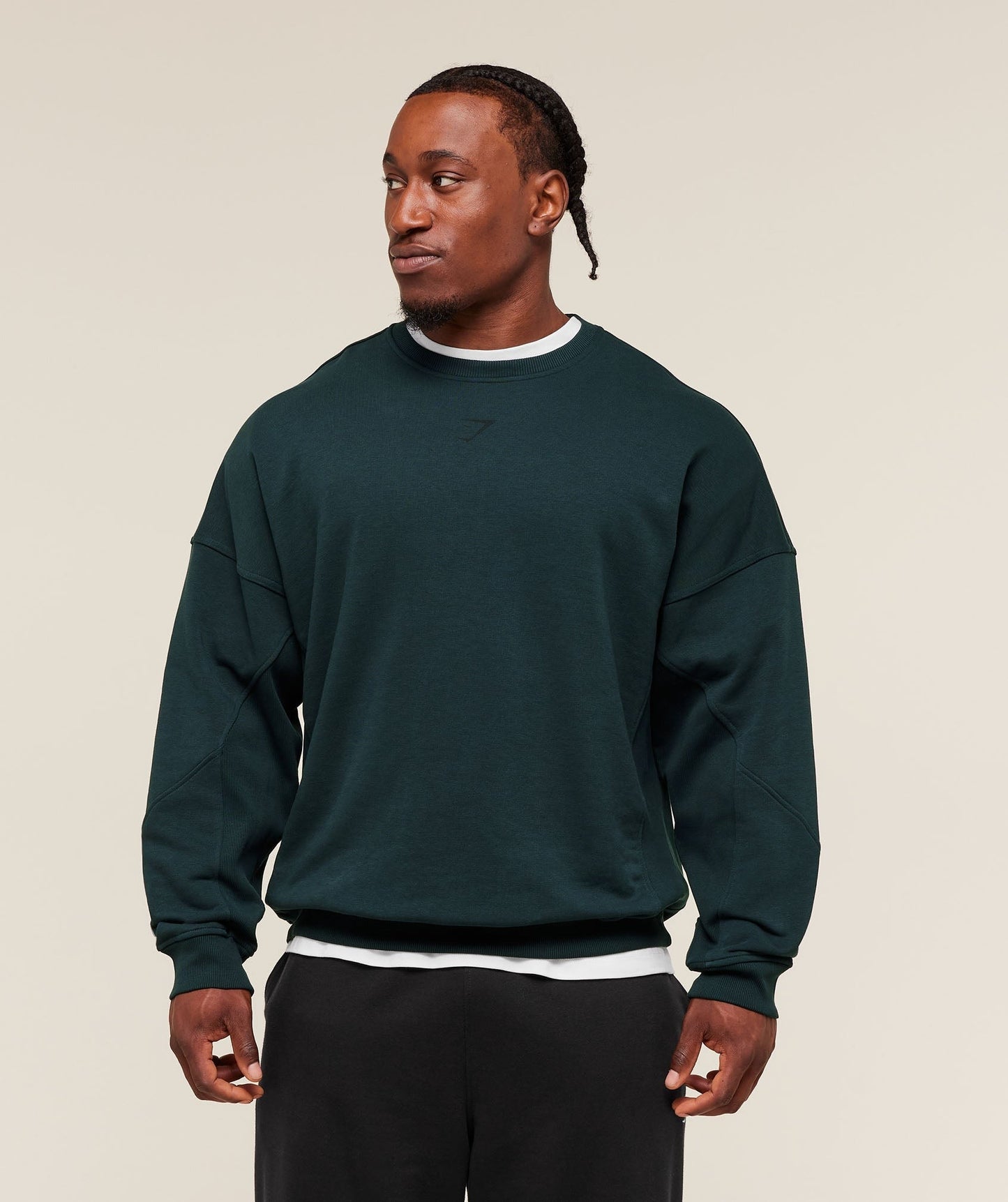 Gymshark Power Crew - Deep Petrol Blue