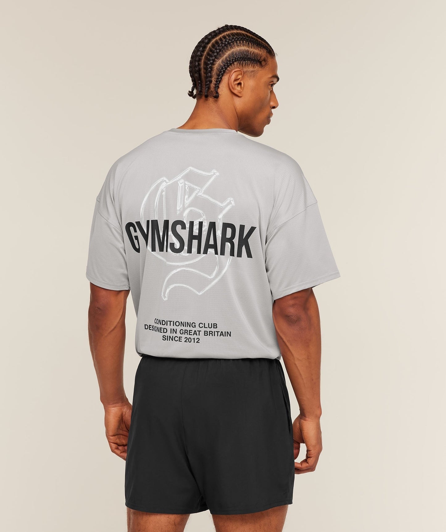 Gymshark Chrome Graphic T-Shirt - Stratus Grey