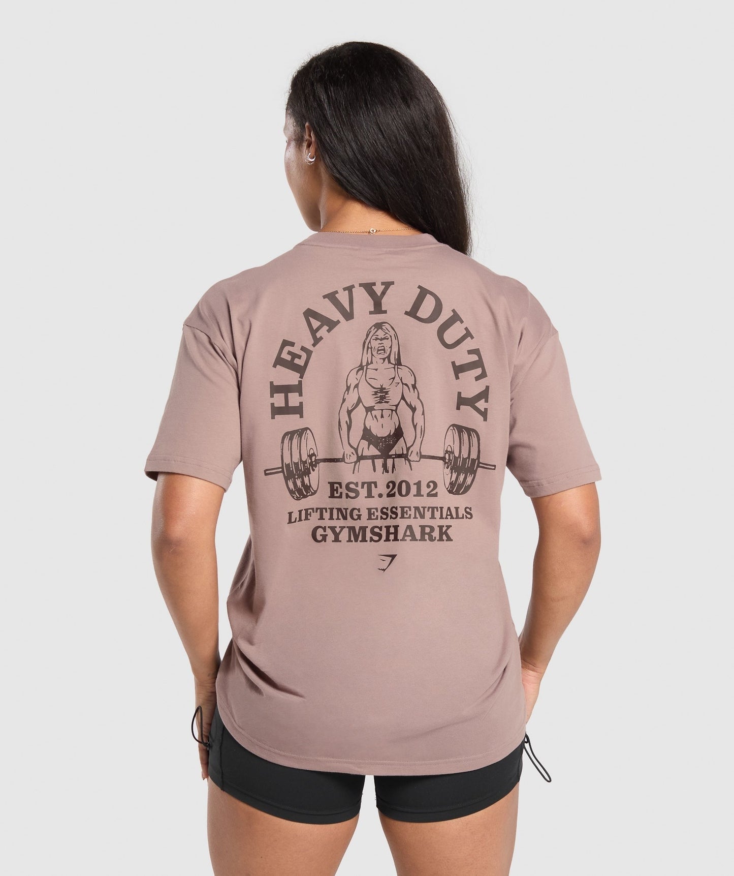 Gymshark Heavy Duty Oversized T-Shirt - Powder Mauve