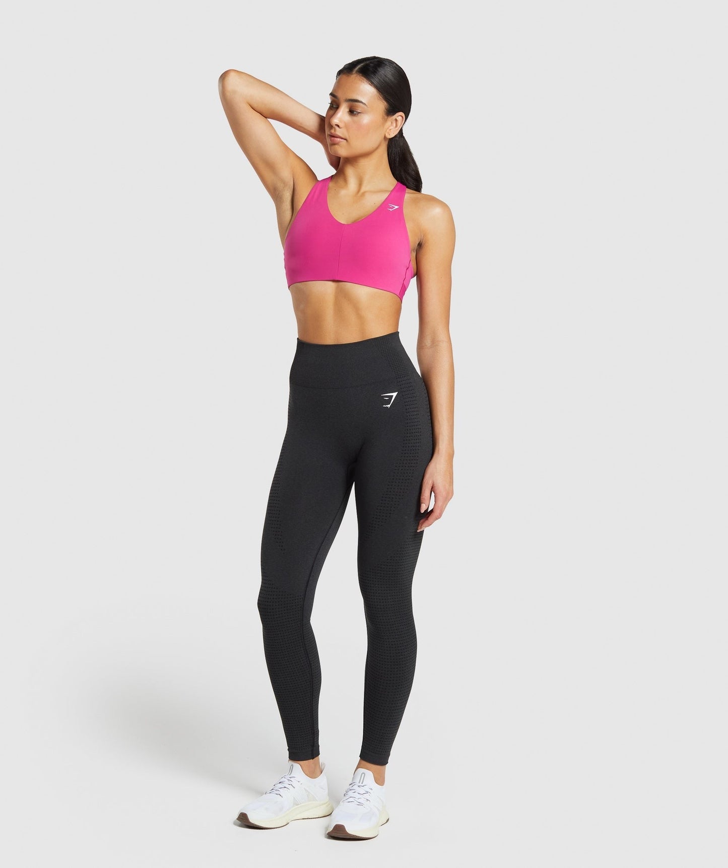 Gymshark Strappy Back Medium Support Sports Bra - Winning Pink