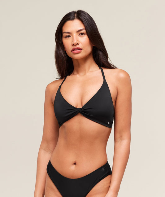 Gymshark Twist Front Bikini Top - Black