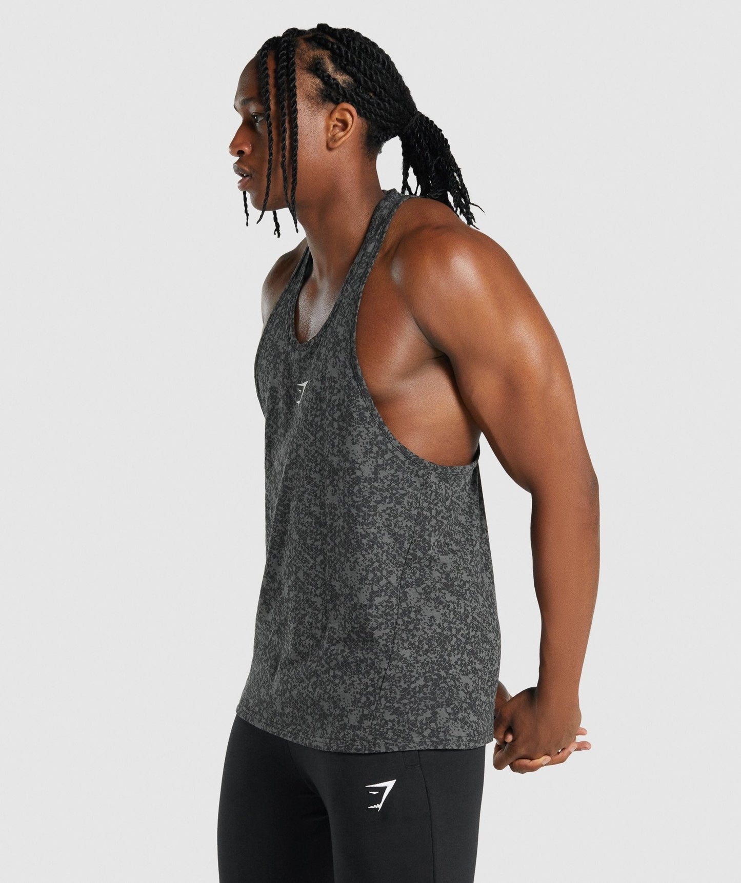 Gymshark Critical 2.0 Stringer - Charcoal Print