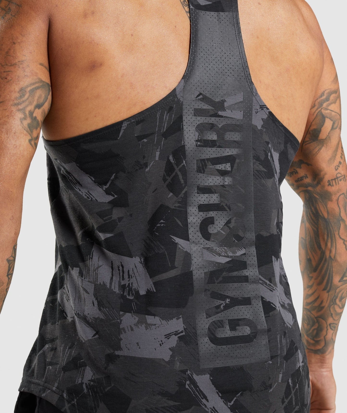 Gymshark Bold Stringer - Grey Print