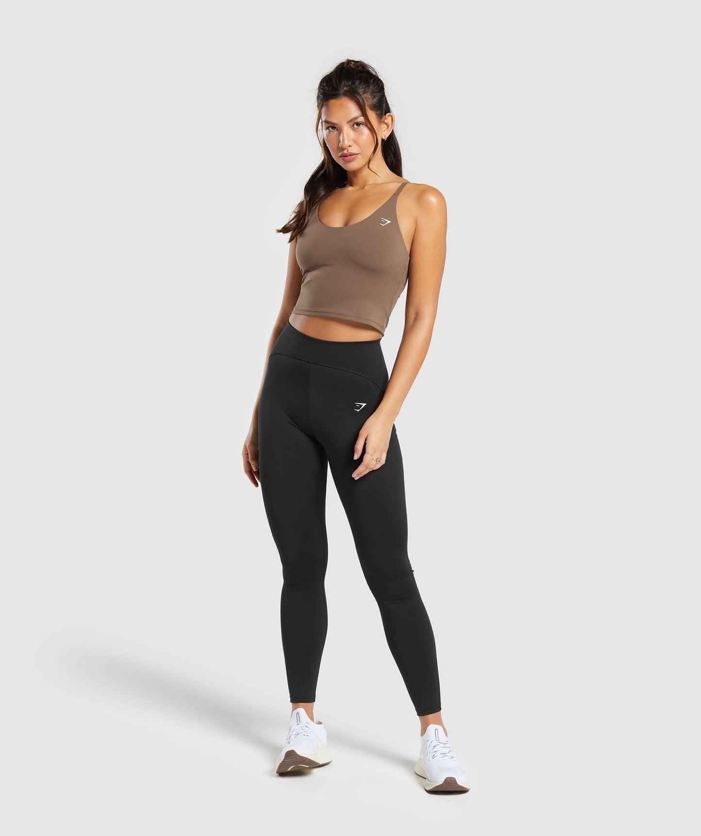 Gymshark Training Cami Tank With Shelf - Soft Brown