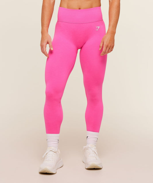 Gymshark Interval Seamless Leggings - Electric Pink