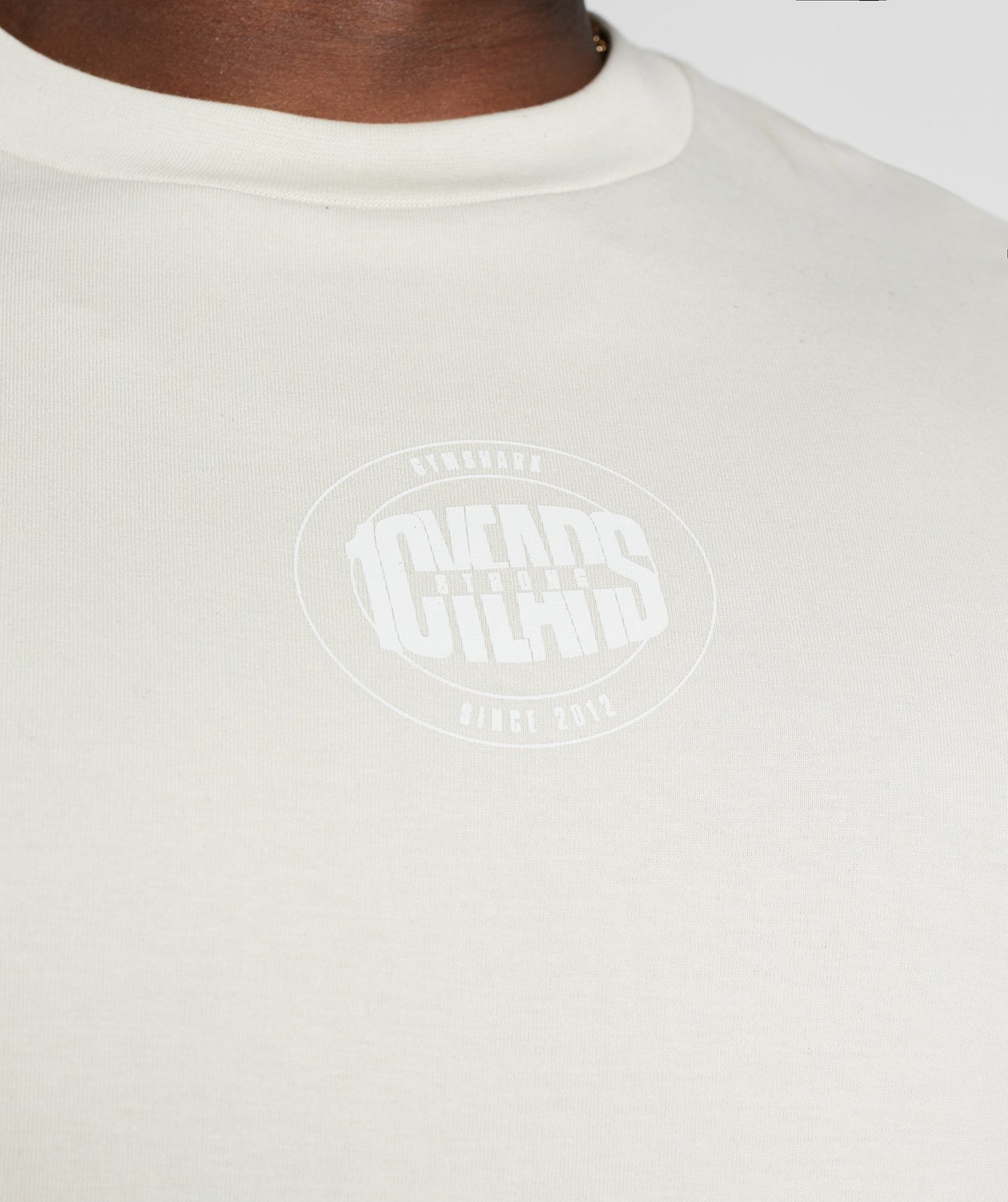 Gymshark GS10 Year Oversized Long Sleeve T-Shirt - Chalky Grey