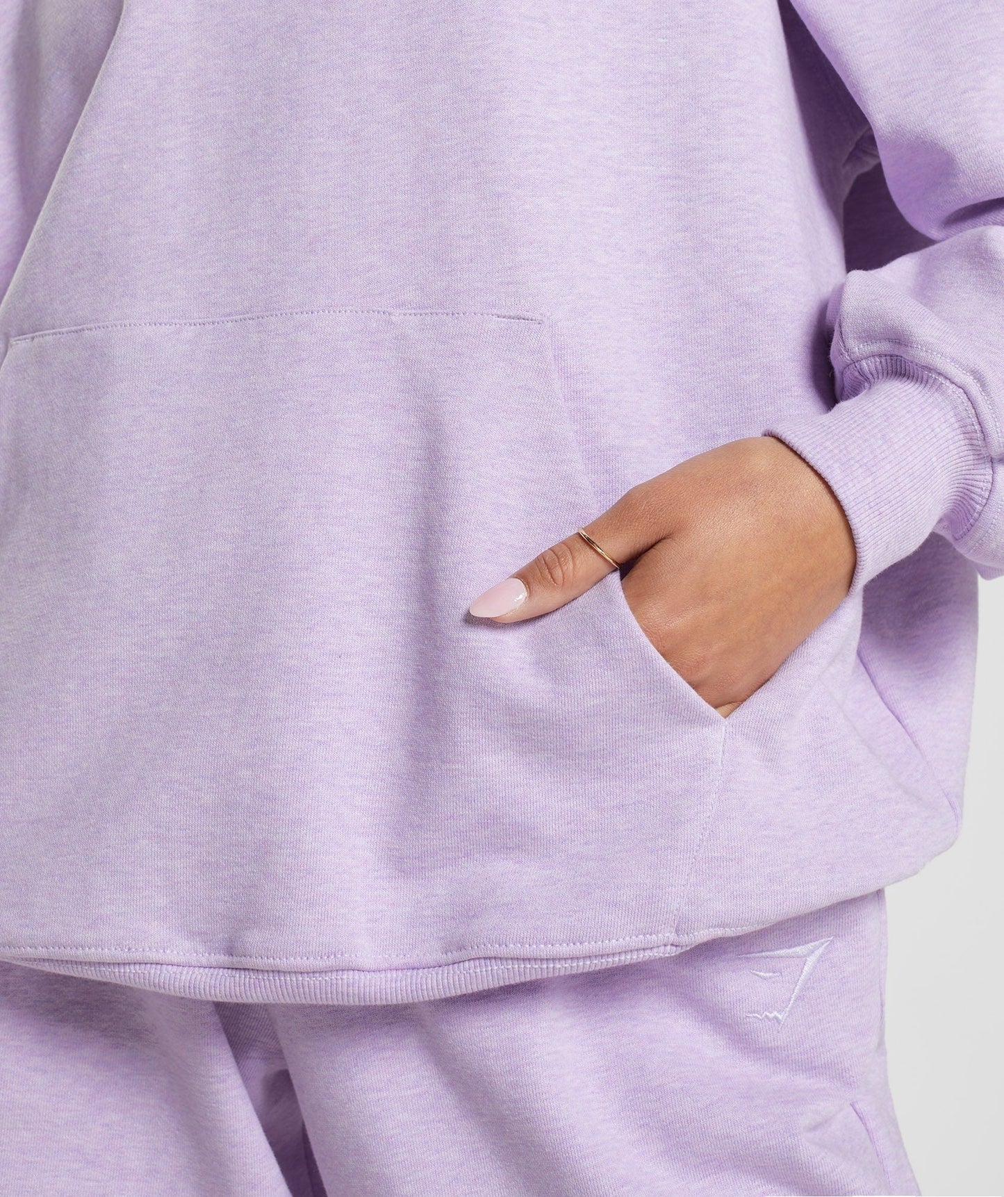 Gymshark Rest Day Sweats Hoodie - Aura Lilac Marl