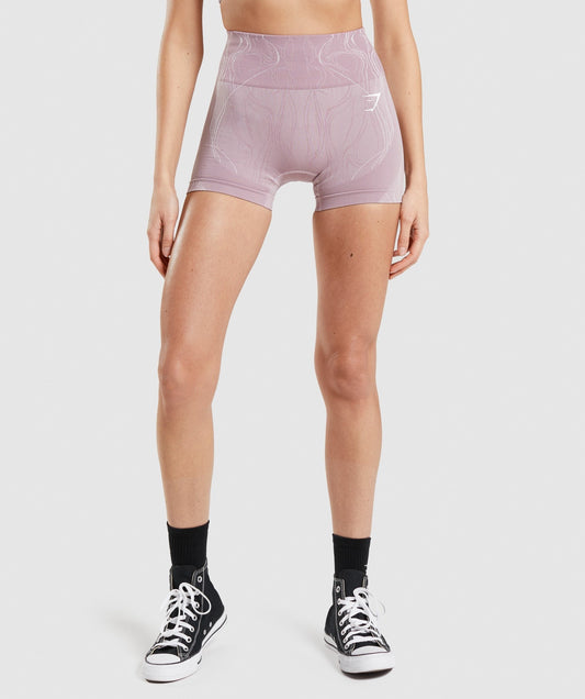 Gymshark Mercury Seamless Shorts - Light Purple