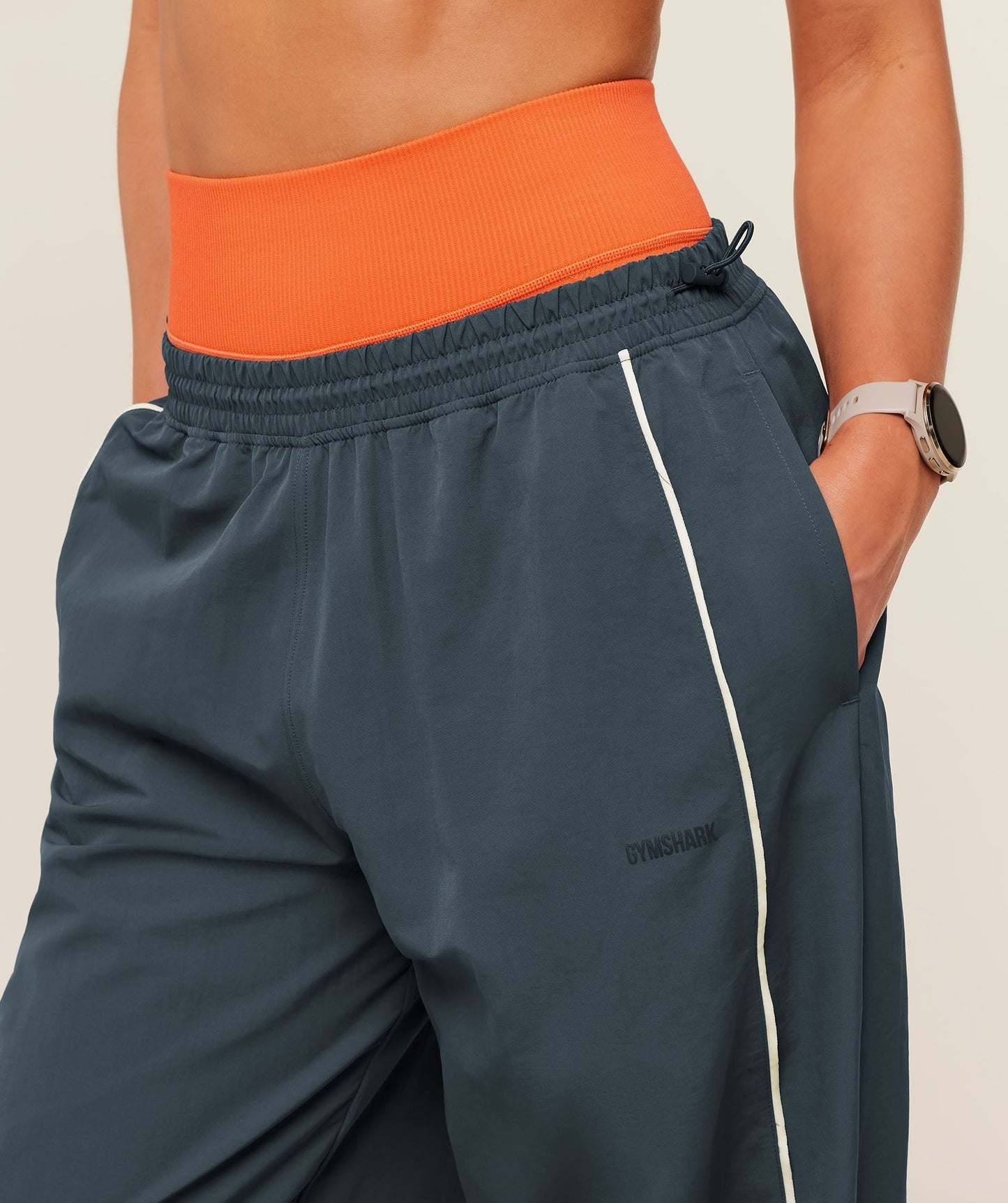 Gymshark To From Pants - Stealth Blue/Soft White