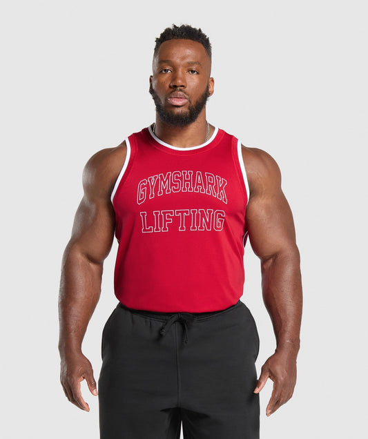 Gymshark Mesh Tank - Conditioning Red