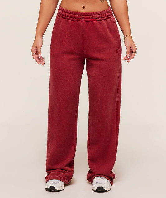 Gymshark x Analis Tracksuit Pants - Reps Red/Wash
