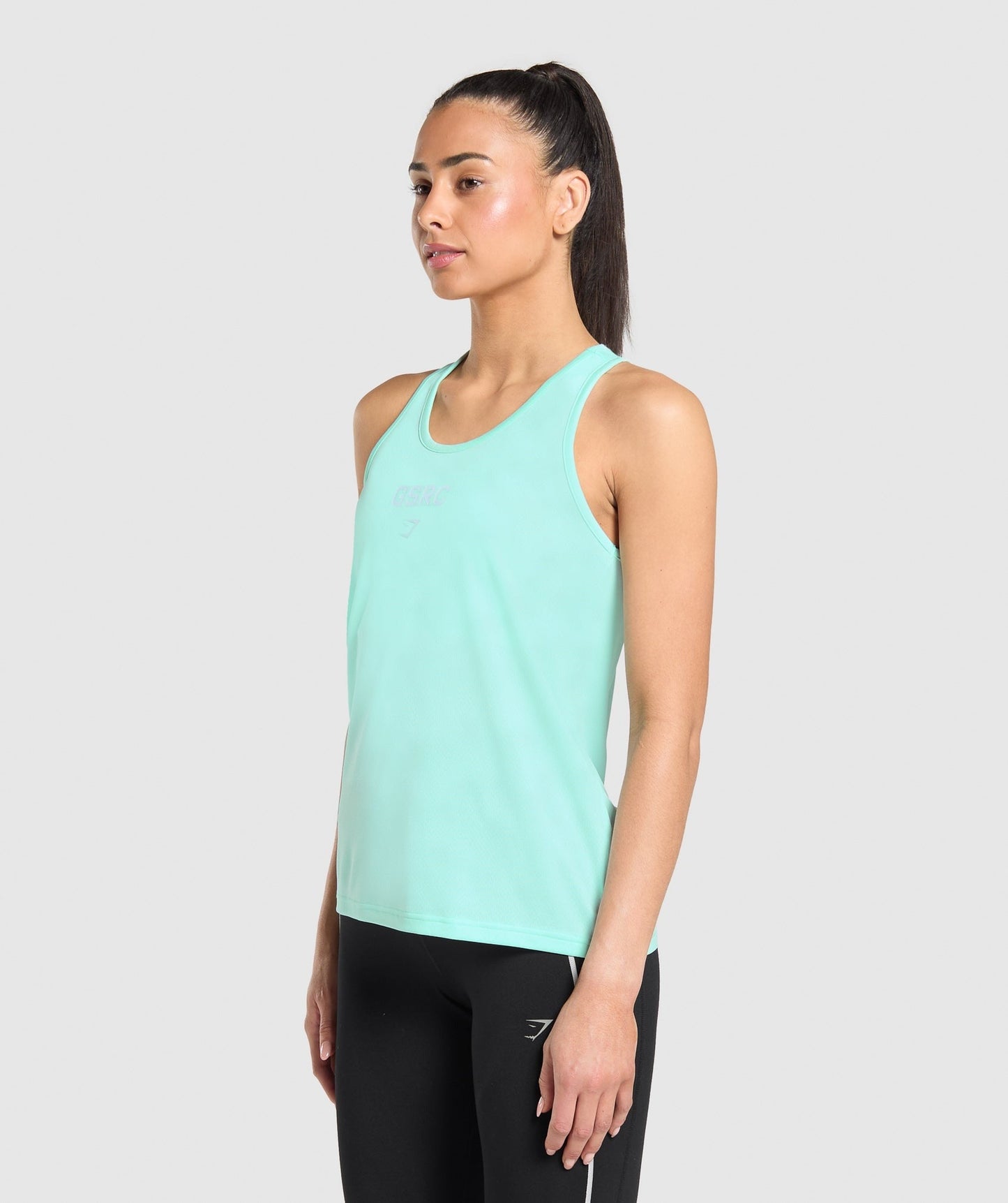 Gymshark Run Club Graphic Tank - Pop Turquoise
