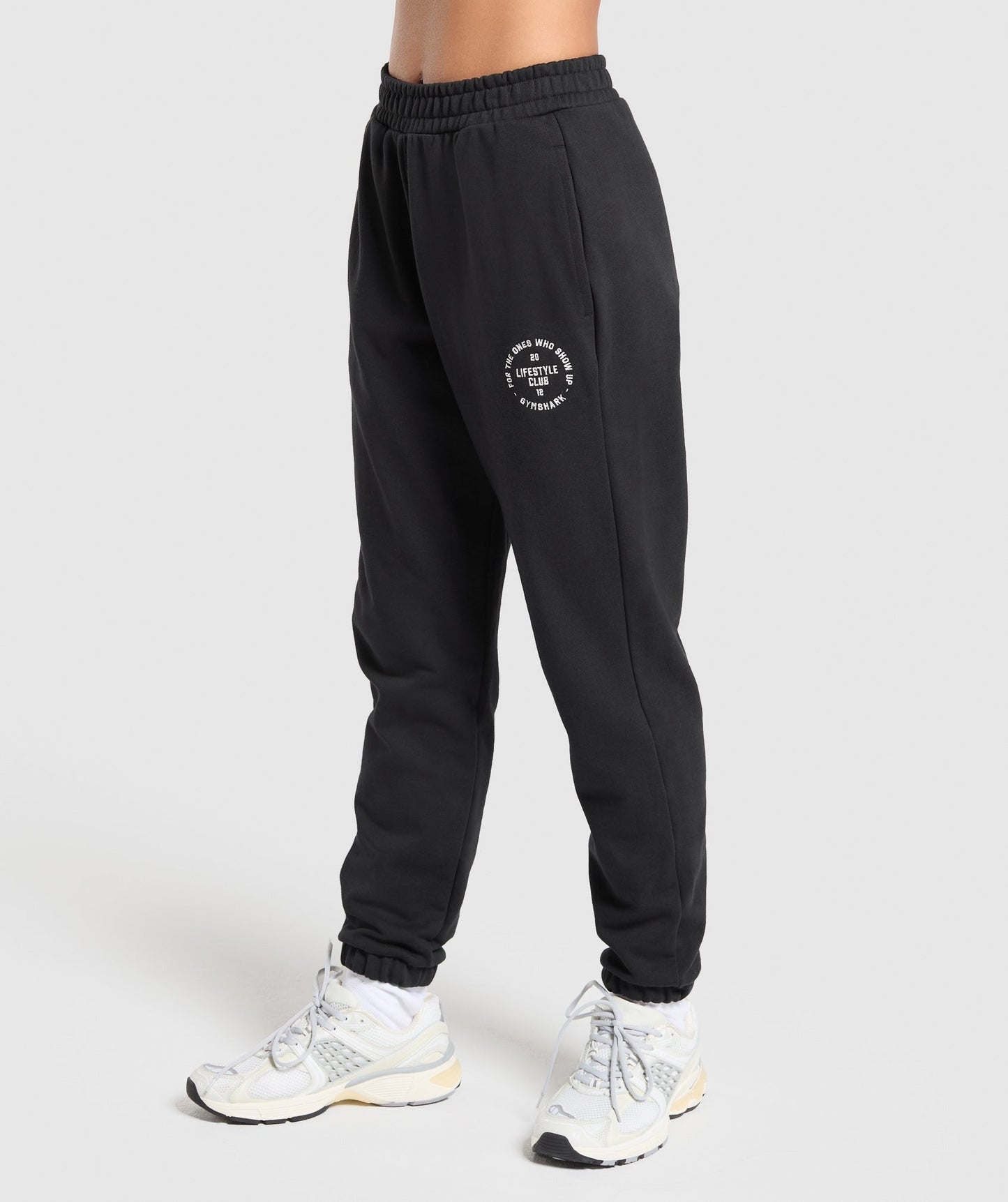 Gymshark Lifestyle Club Graphic Joggers - Black