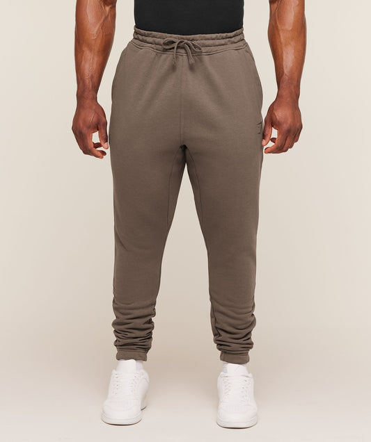 Gymshark Power Wordmark Joggers - Soft Brown