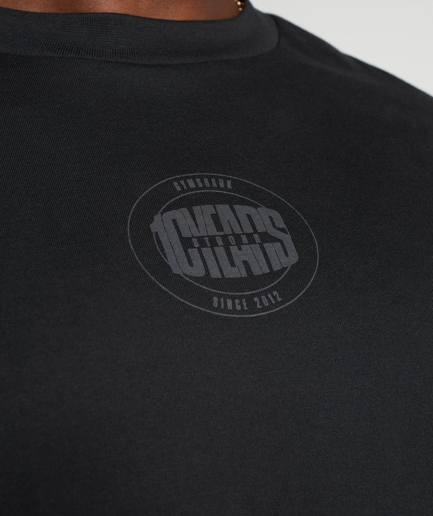 Gymshark GS10 Year Oversized Long Sleeve T-Shirt - Black