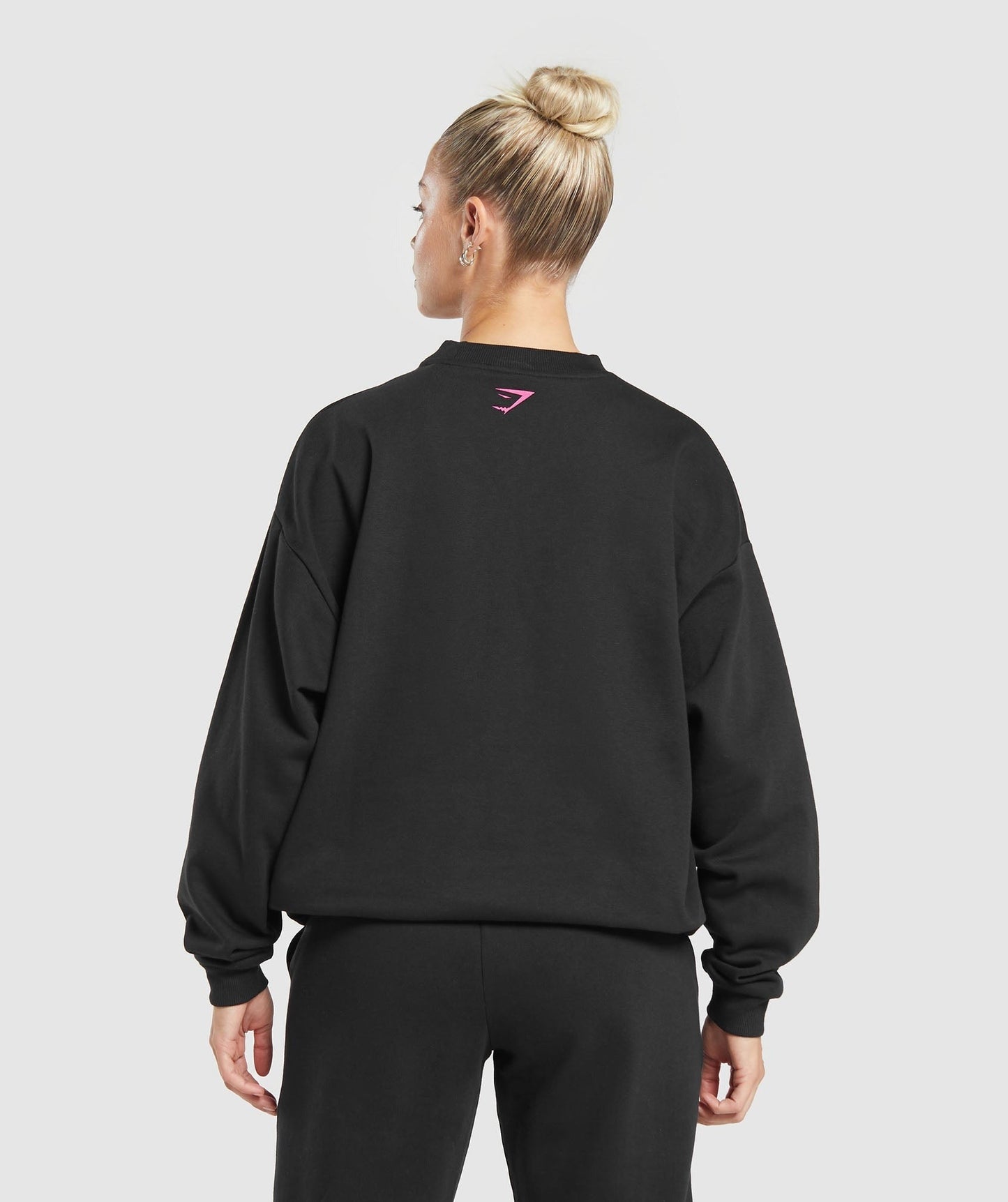 Gymshark I Heart Gym Oversized Sweatshirt - Black