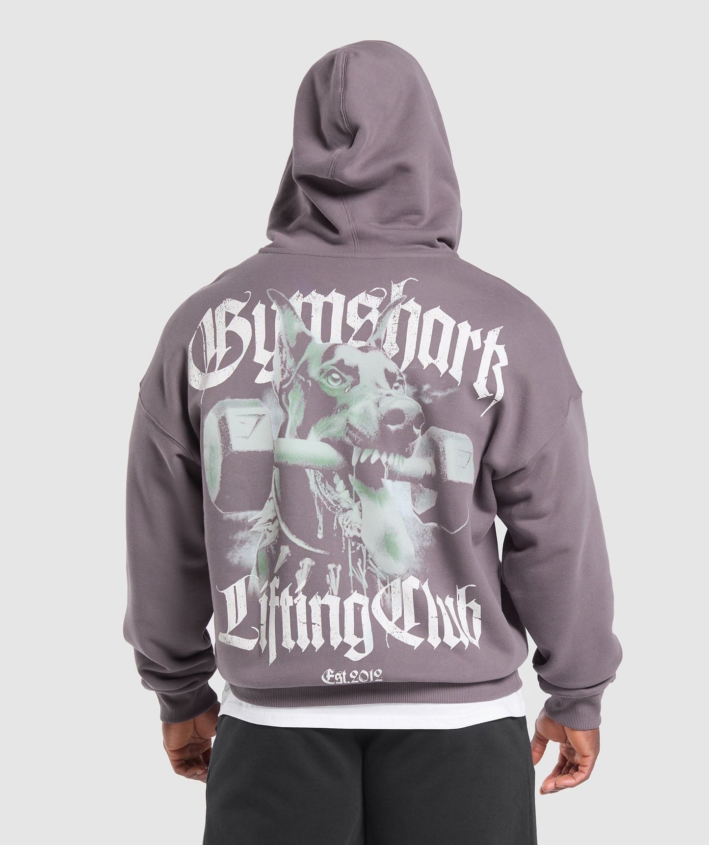 Gymshark Doberman Graphic Hoodie - Brushed Purple