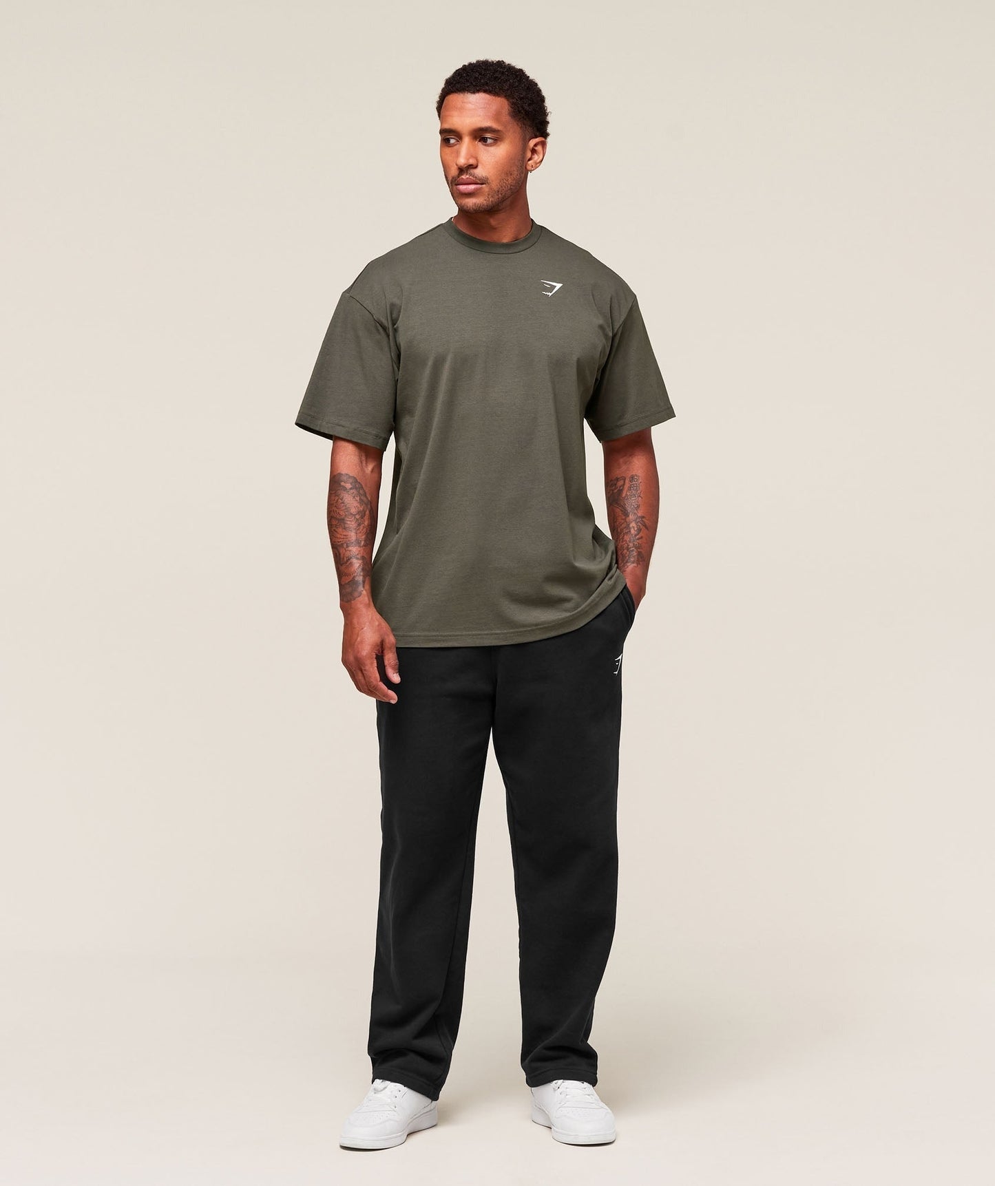 Gymshark Essential Oversized T-Shirt - Strength Green