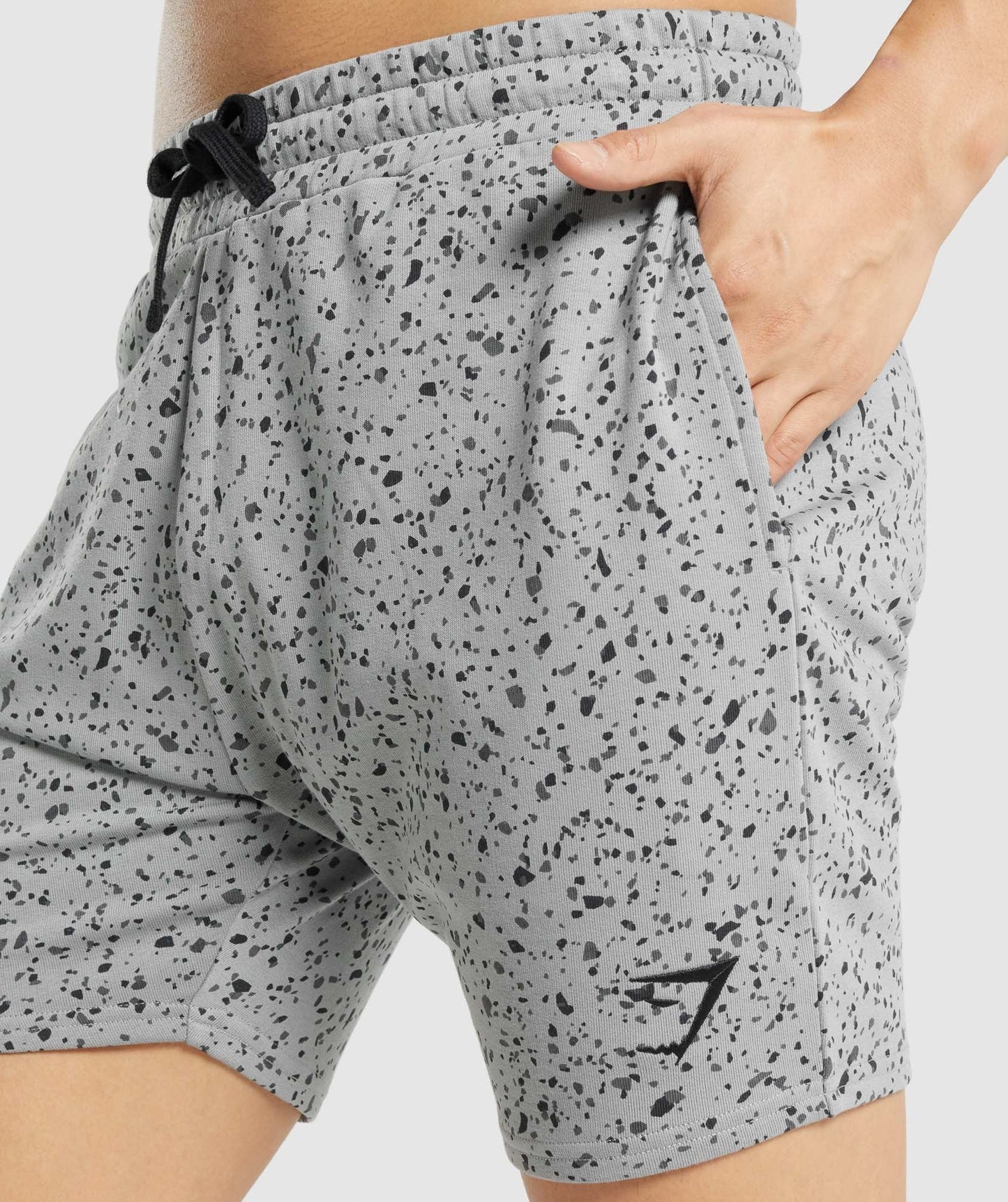 Gymshark Micro Print Shorts - Grey