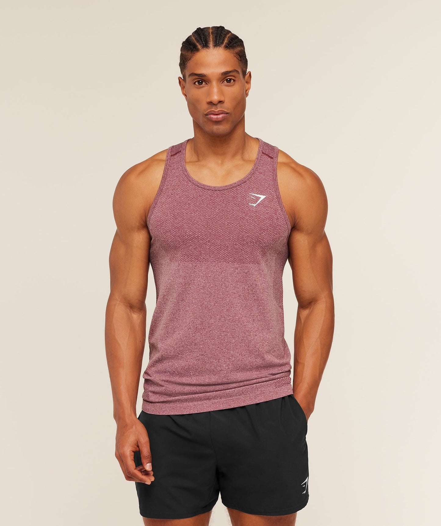 Gymshark Vital Tank - White/Port