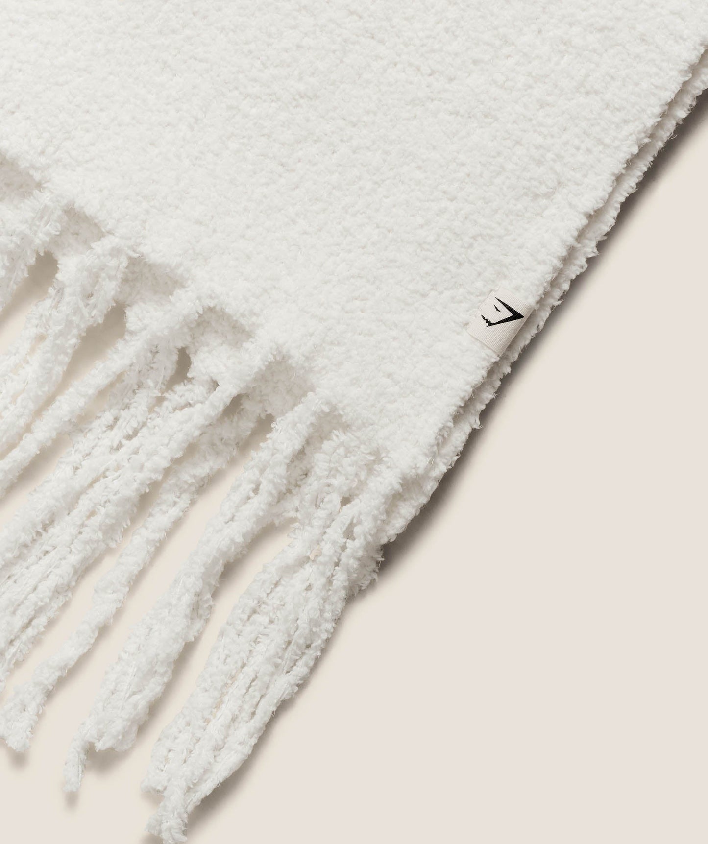 Gymshark Knitted Scarf/Beanie Gift Set - Soft White