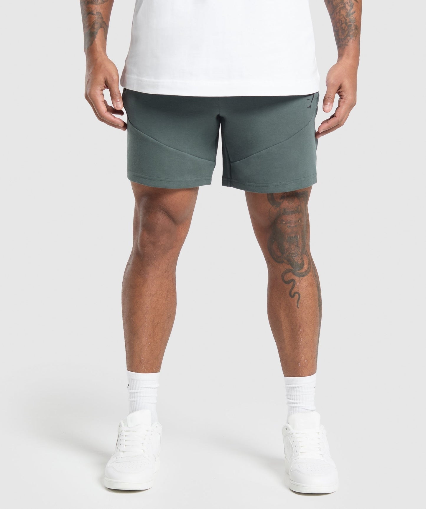 Gymshark Interlock Tech 6" Shorts - Slate Teal