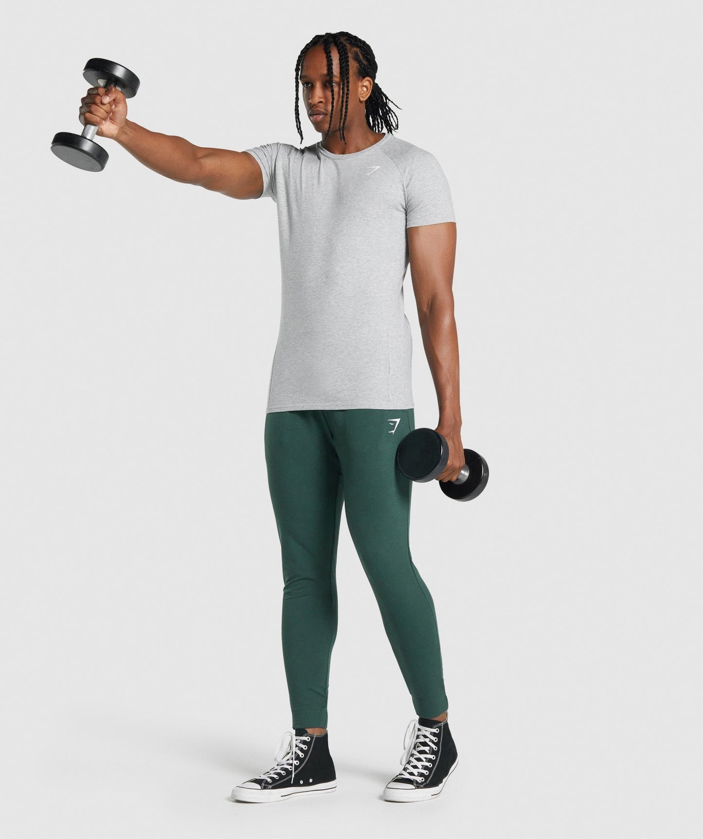 Gymshark Critical 2.0 T-Shirt - Light Grey Marl